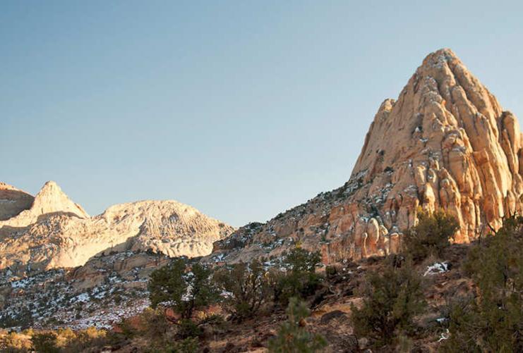 Mountain peak by Capitol Reef National Park