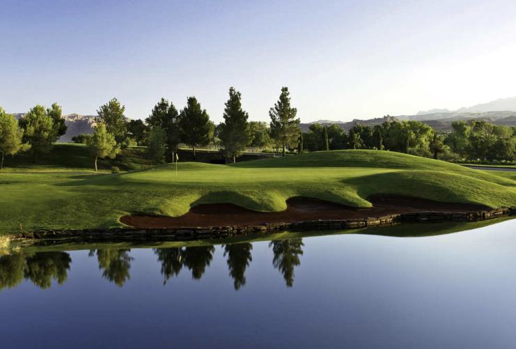 View of lake at Sunbrook Golf Course in St. George