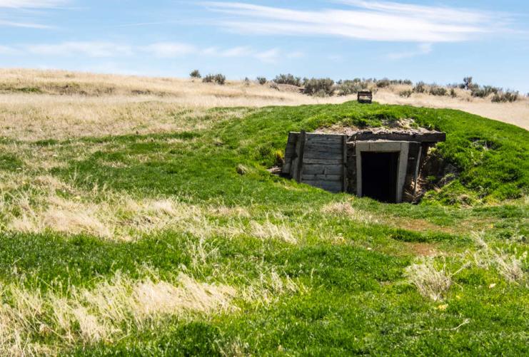 Underground storage shed in Box Elder County