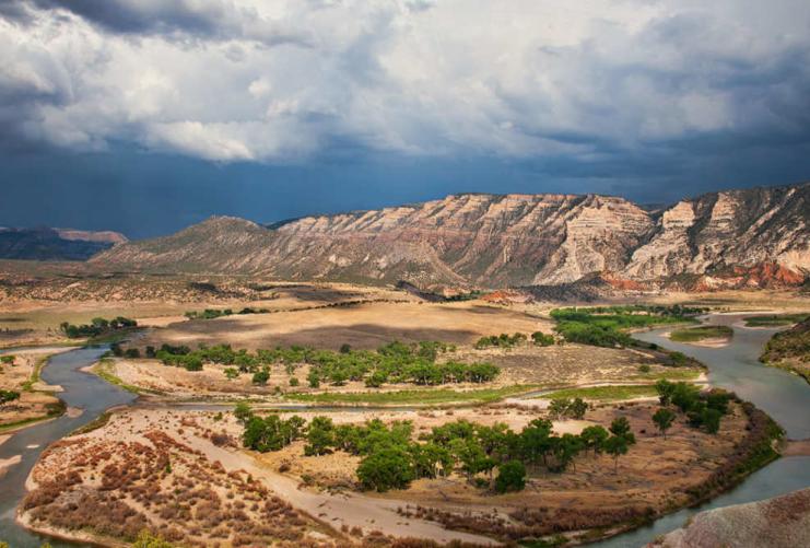 River and landscape in Vernal Utah