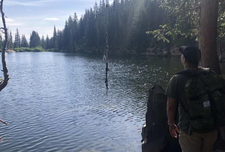 Bloods Lake in Big Cottonwood Canyon Utah