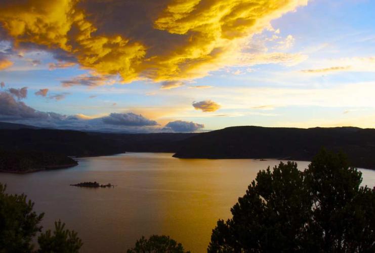 Flaming Gorge at Sunset