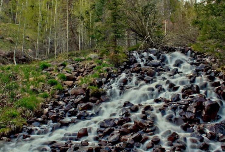 One of Utah's many beautiful waterfalls