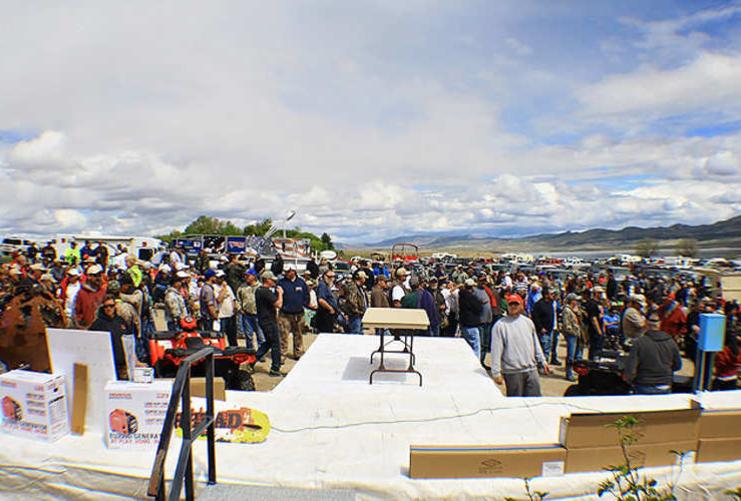 Stand set up at Flaming Gorge Fishing Contest