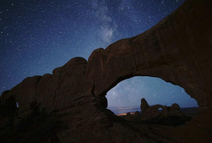 View of the Milkyway through North Window Arch