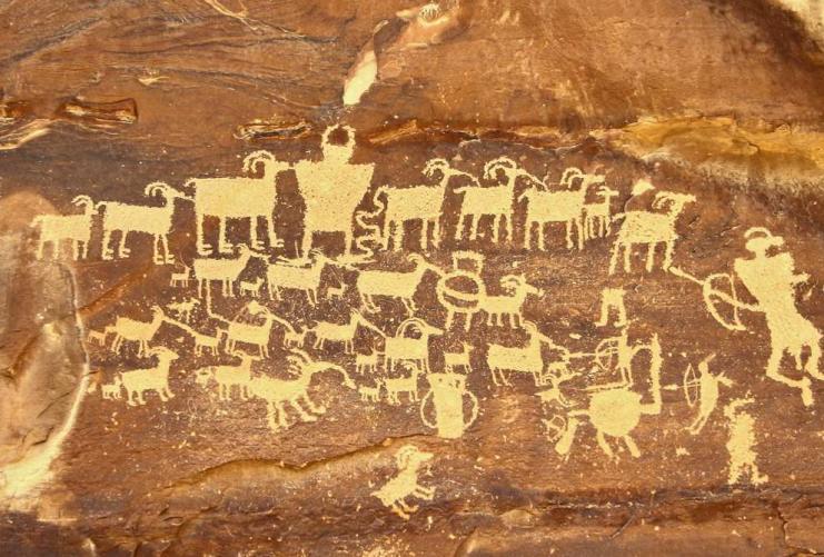 Petroglyphs in Nine Mile Canyon