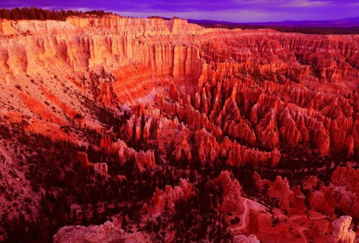 The Bryce Amphitheater in Bryce Canyon NP