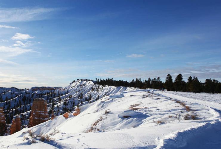 Snowy Bryce Canyon in the winter