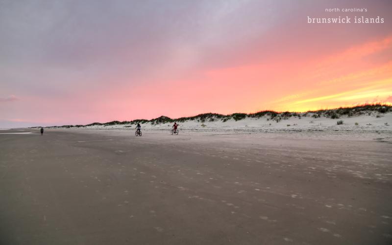 Bike ride on Bird Island in Sunset Beach, NC.