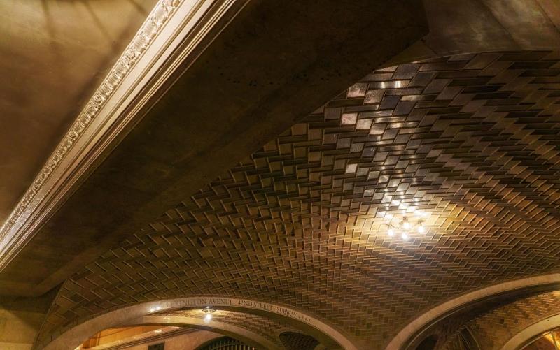 grand central station ceiling tiles and lighting in new york city