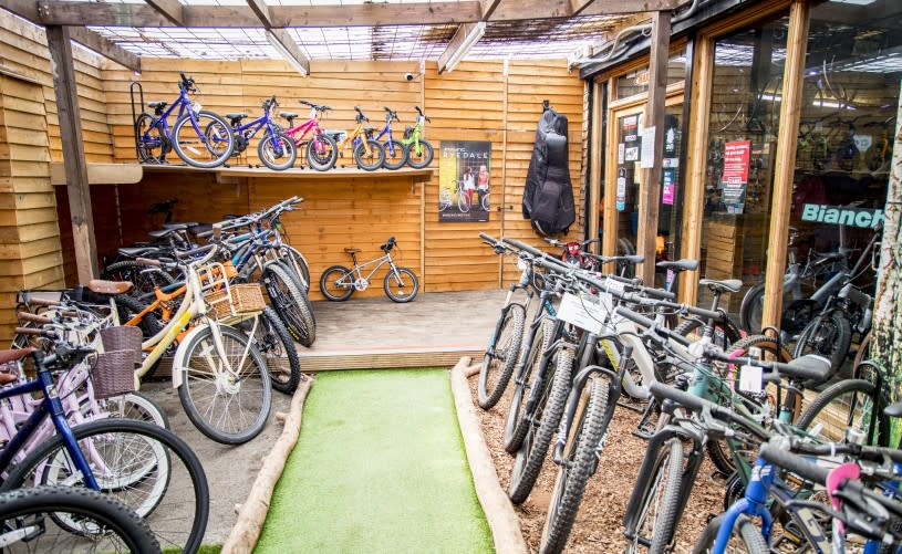 Interior of the Bike Station in the town of Yate, near Bristol - credit Bike Station
