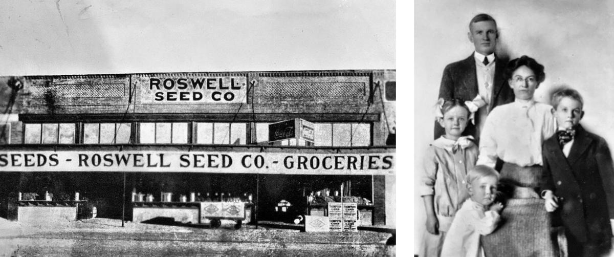 The 1911 building & original owner Walter Gill with his family.