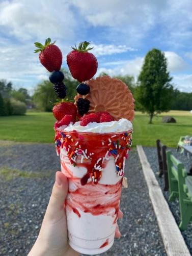 Featured: Keyes Creamery in Churchville, MD and one of their specialty shakes.