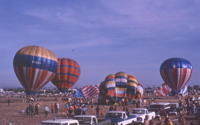 A picture of the first Balloon Fiesta in 1972