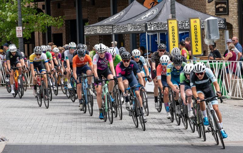 Cyclists racing in the Tour of America's Dairyland Race
