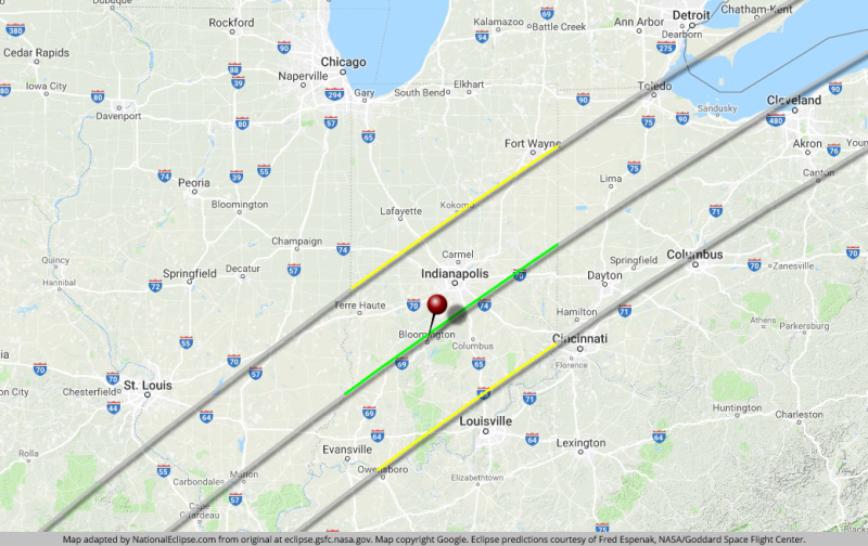 Solar Eclipse 2024 Path Of Totality Indiana Josee Malissa