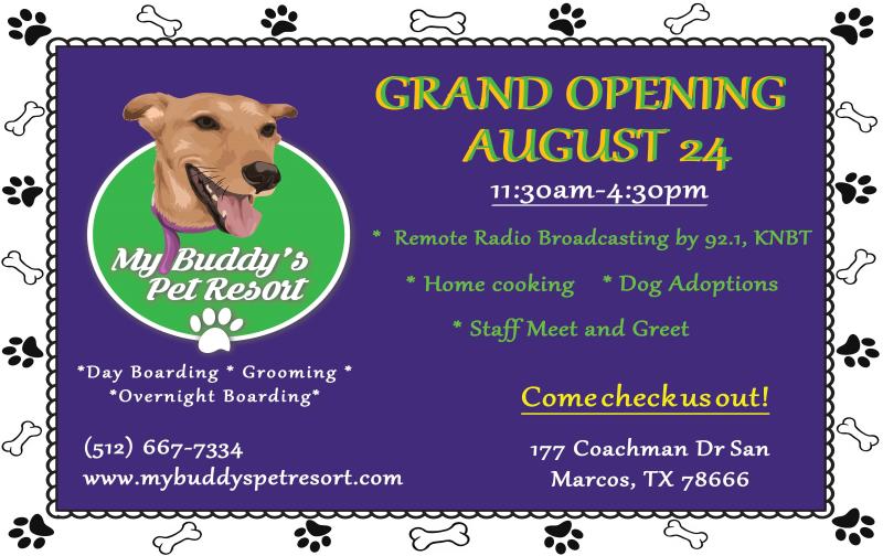 My Buddy's pet resort grand opening