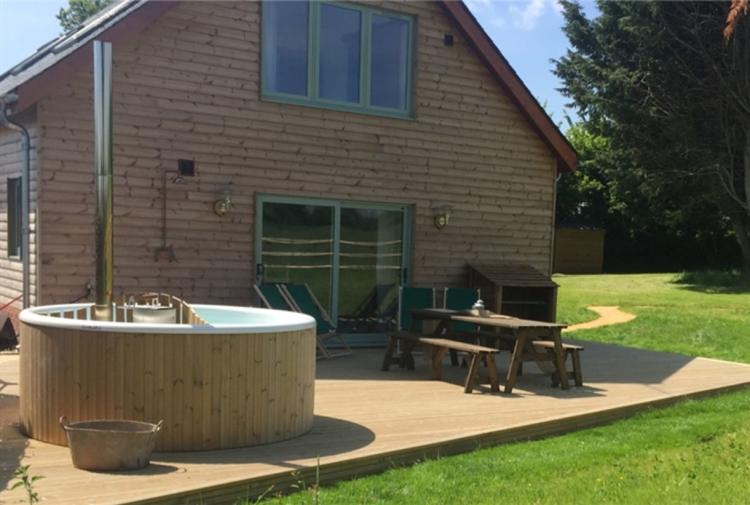 hot tub outside the grange