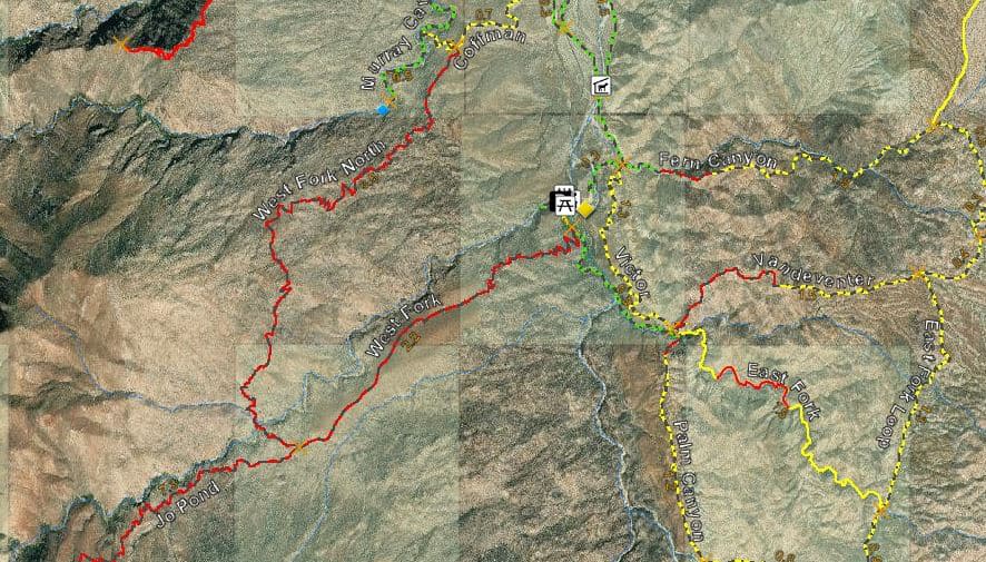 West Fork Trail Map