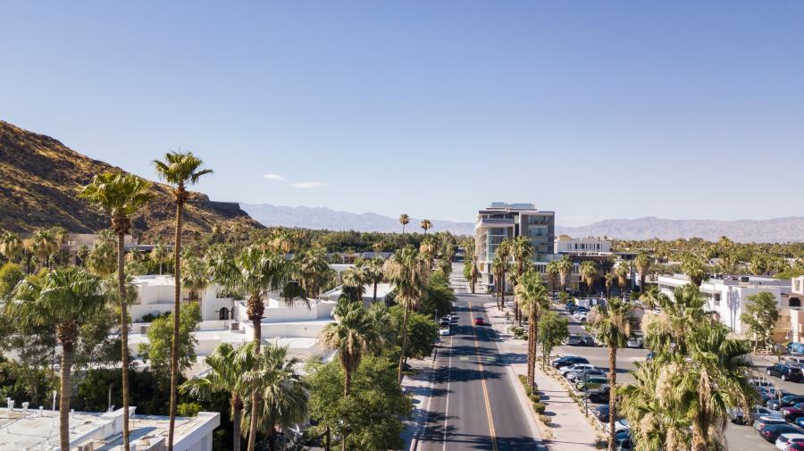 Aerial Photo of Downtown Palm Springs