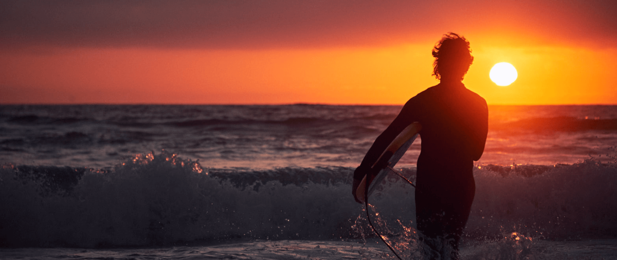Beach Sports Sunset Surf