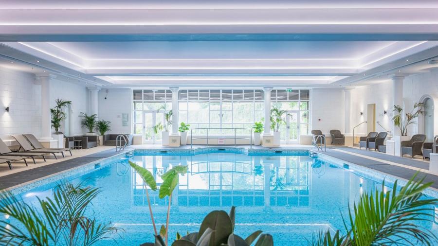 The indoor pool at the Goodwood Health Club, Goodwood Hotel
