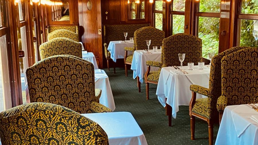 Pullman dining at The Old Railway Station, Petworth