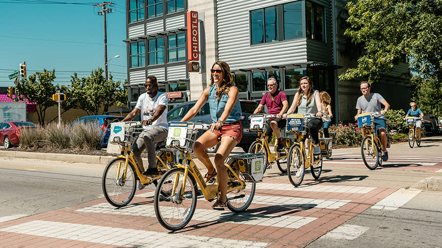 Pacers Bikeshare in Broadripple