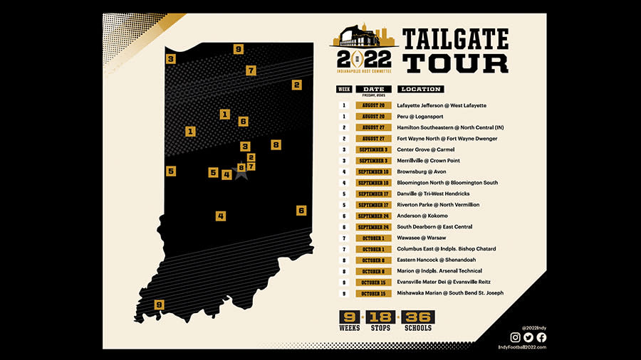 Tailgate Tour Map