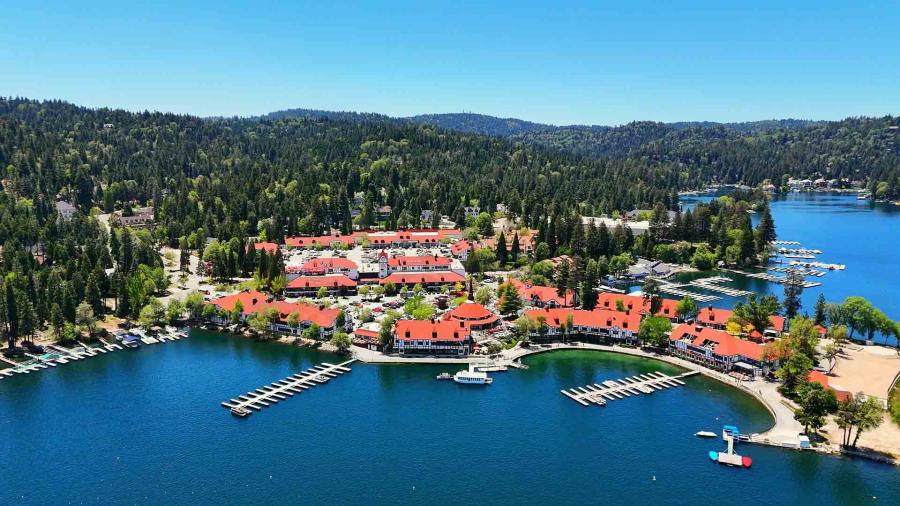 Lake Arrowhead ariel view