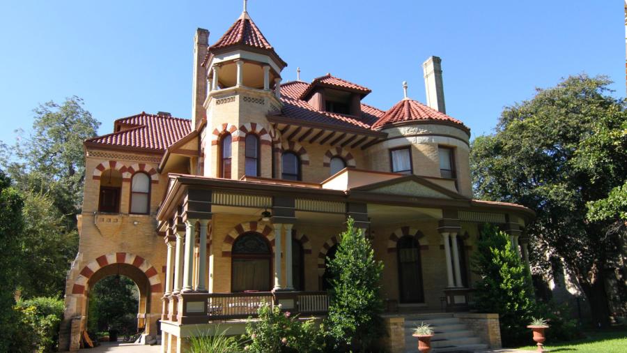Historical building surrounded with trees