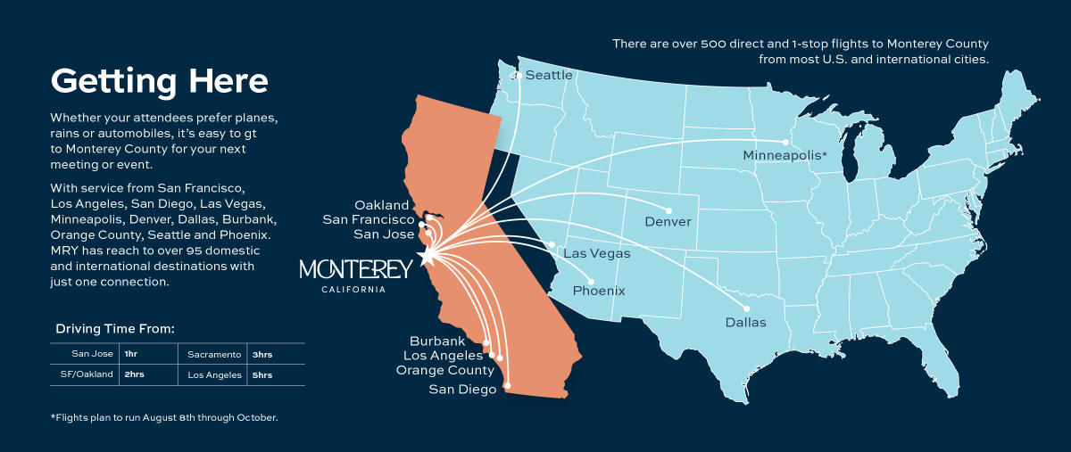 Monterey Flight Map 2024