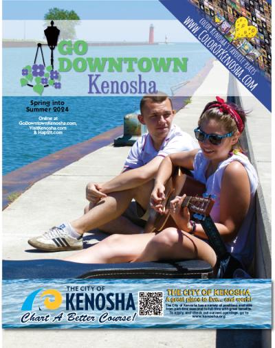 Go Downtown Kenosha Magazine cover May 2024
