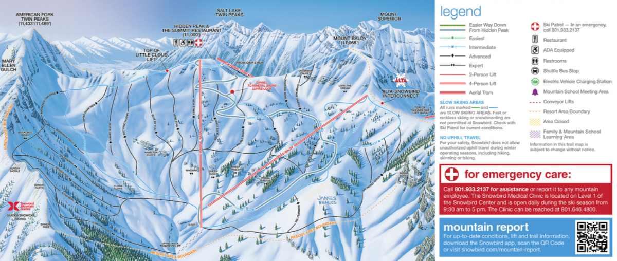 Snowbird Mineral Basin Map 2025