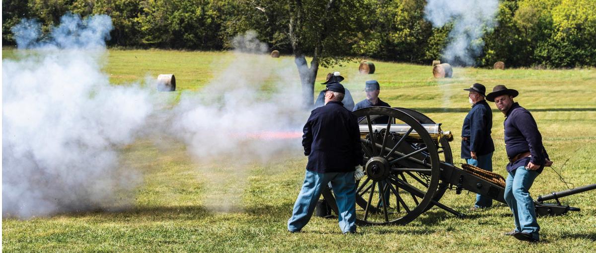 cannon-firing-at-wilsons-creek-national-battlefield-visit