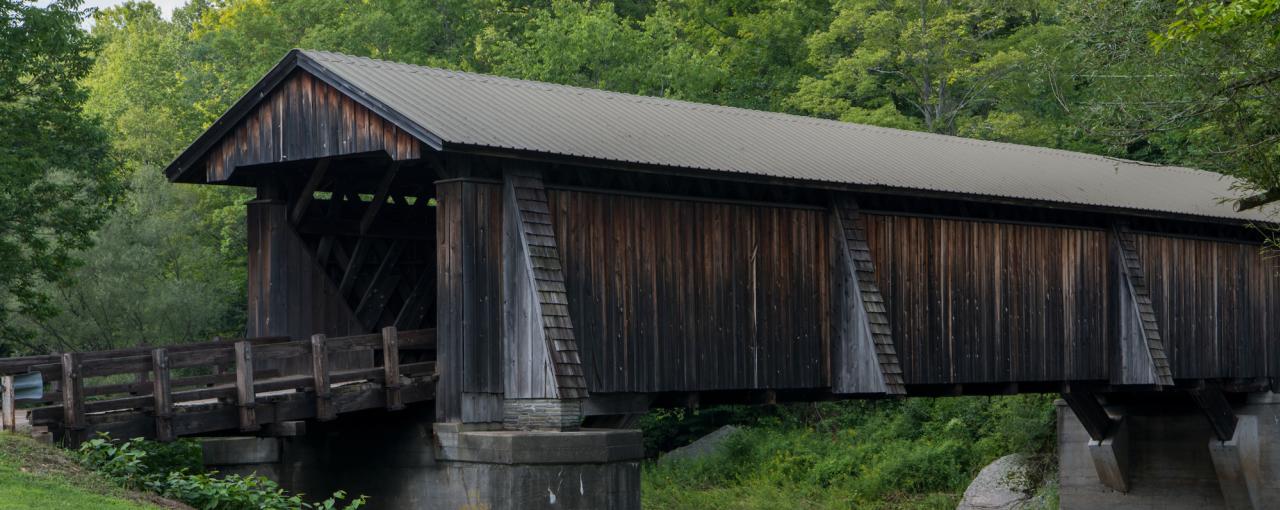 New York Covered Bridges Hyde Hall Battenkill River