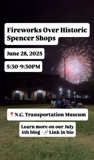 Fireworks Over Historic Spencer Shops Short-Form Video Screen Capture