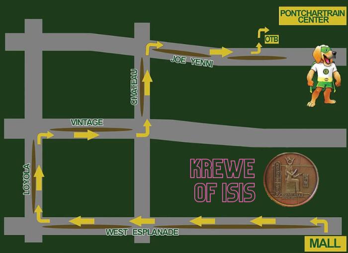 Krewe of Isis Route