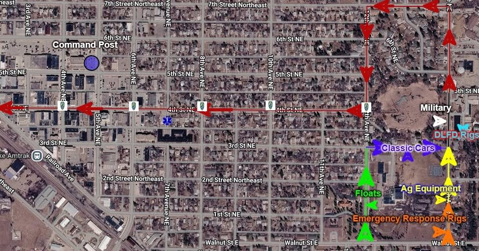 250th Parade Route