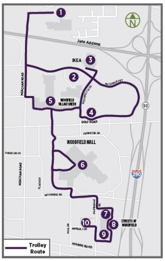 Free Woodfield Trolley