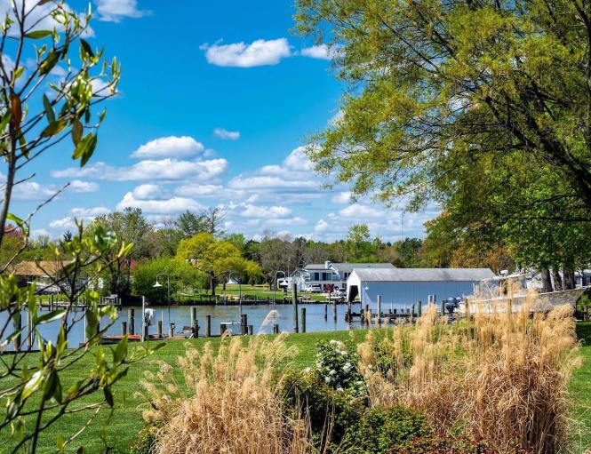 A view across the water in Deale Maryland