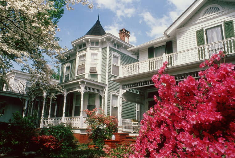 Historic homes in downtown Wilmington