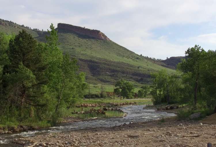 Lyons Colorado view of a creek