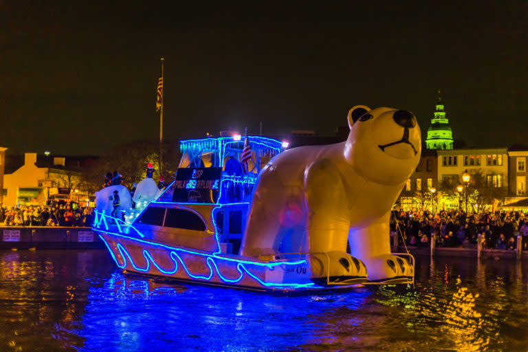 Eastport Yacht Club Lights Parade circa 2014