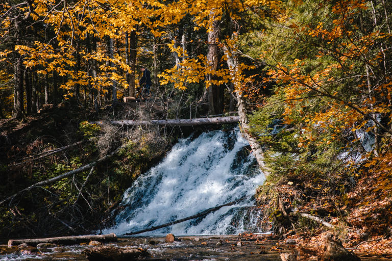 Morgan Falls in the fall