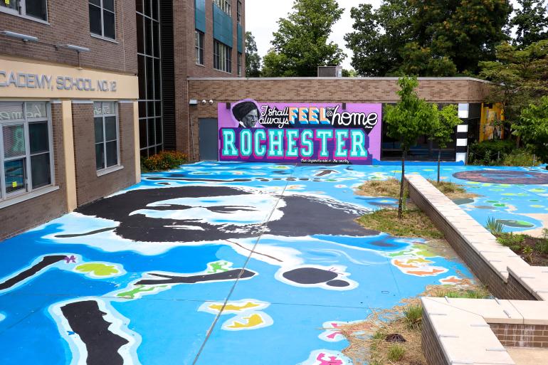 Frederick Doulgass Mural on South Avenue