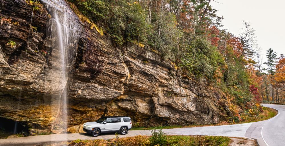Bridal Veil with Car