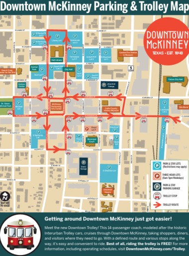 Download the Downtown McKinney Parking Map