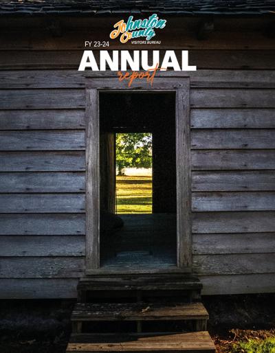 Cover for the FY 22-23 Annual Report for the Johnston County Visitors Bureau.