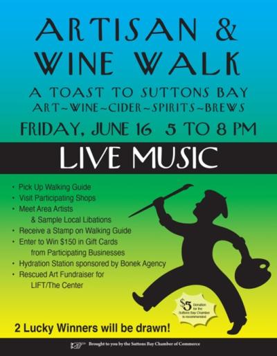 Suttons Bay Artisan & Wine Walk Poster